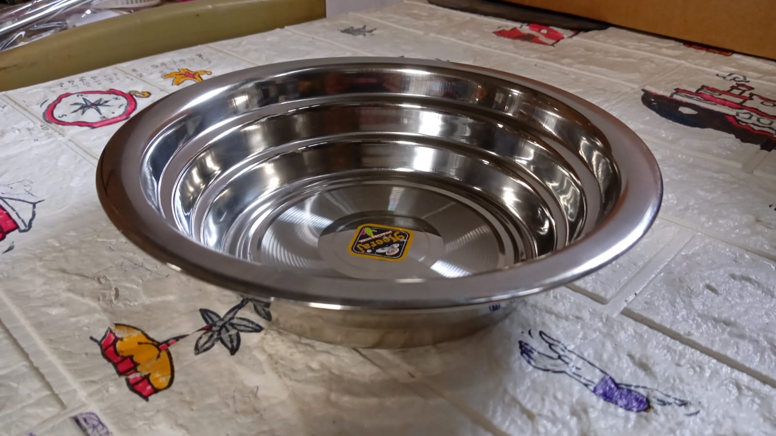 3348 Multipurpose Stainless Steel Bowl/ Plate Stainless Steel Snacks Serving Bowl/Plate| Set of 1 Small Bowl/Plate| 20 cm| Design Steel Plate| Steel Deep Plate Breakfast Serving Plate| Steel Halwa Plate For Kitchen Tool (1 Pc) 3348 Multipurpose Stainless Steel Bowl/ Plate Stainless Steel Snacks Serving Bowl/Plate| Set of 1 Small Bowl/Plate| 20 cm| Design Steel Plate| Steel Deep Plate Breakfast Serving Plate| Steel Halwa Plate For Kitchen Tool (1 Pc)